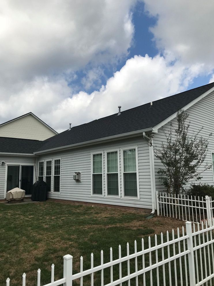 Completed CertainTeed Landmark Pewter shingle roof replacement by MCI Roofing